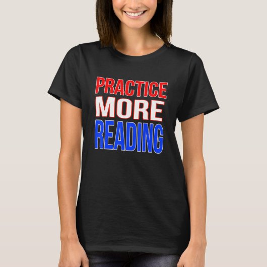 もっと練習読する Tシャツ (正面)