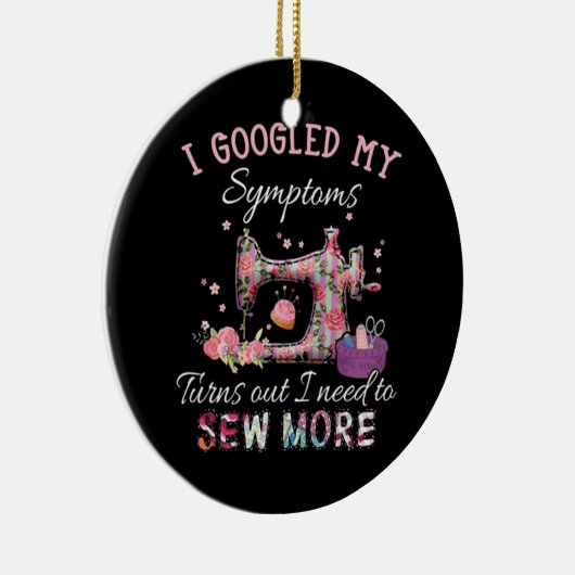 もっと縫わなくちゃ セラミックオーナメント (右)