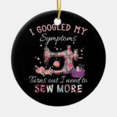 もっと縫わなくちゃ セラミックオーナメント (正面)