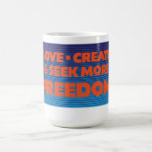 もっと自由なレトロスタイル コーヒーマグカップ (中央)