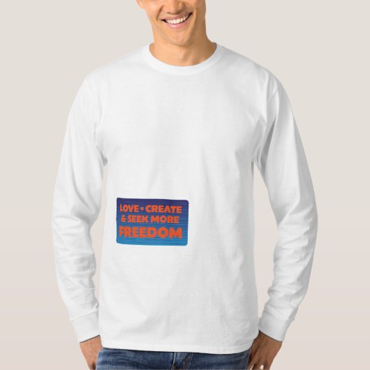 もっと自由なレトロスタイル Tシャツ (正面)