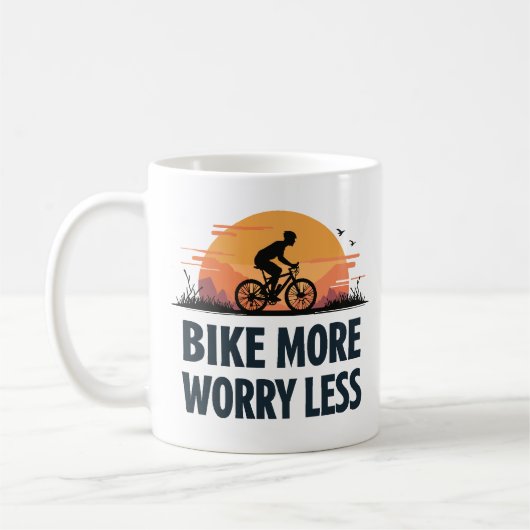 もっと自転車に乗って、もっと気楽に コーヒーマグカップ (左)
