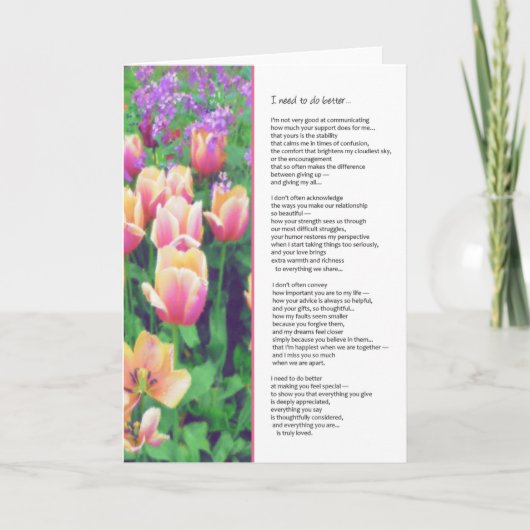 もっと良いことをしなければ……人間関係 サンキューカード (正面)