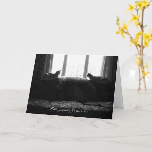 もっと良いものがある(悔やみや弔慰) カード (黄色い花)