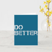 もっと良くしよう カード (黄色い花)