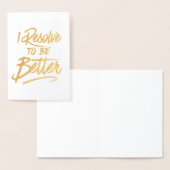 もっと良くなろうと決意する 箔カード (ディスプレー)