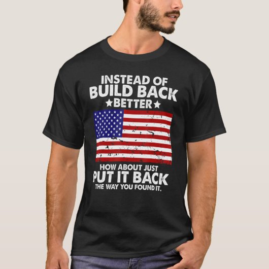 もっと良く構築する代わりに単にそれを配置する Tシャツ (正面)