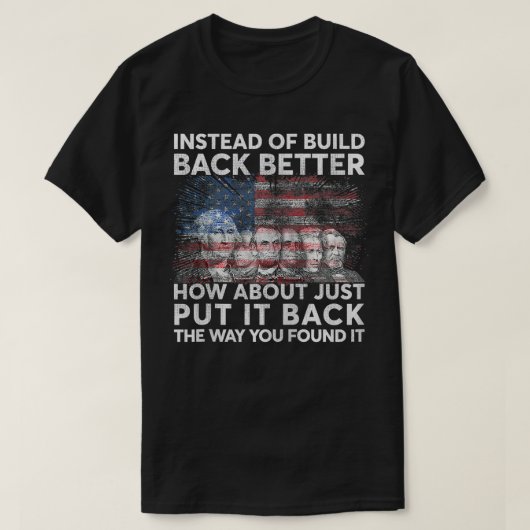 もっと良く構築する代わりに単にそれを配置する Tシャツ (デザイン正面)