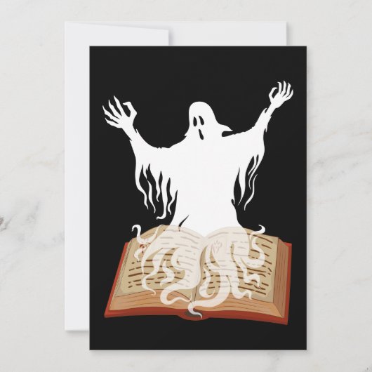 もっと読ブーック幽霊ブックハロウィーン 招待状 (正面)
