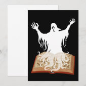 もっと読ブーック幽霊ブックハロウィーン 招待状 (正面/裏面)