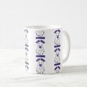 もっと読本ハロウィーン幽霊パープル コーヒーマグカップ (正面右)