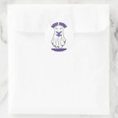 もっと読本ハロウィーン幽霊パープル ラウンドシール (バッグ)