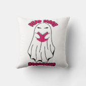 もっと読本ハロウィーン幽霊ピンク クッション (裏面)