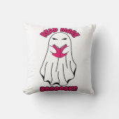 もっと読本ハロウィーン幽霊ピンク クッション (正面)