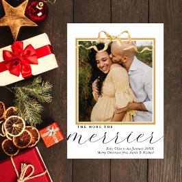 もっと賑やかになるクリスマスの妊娠発表 シーズンカード