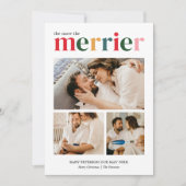 もっと賑やかに！クリスマス妊娠発表 シーズンカード (正面)