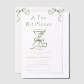 もっと近くにティニビット  ブライダルシャワー ベラム紙招待状 (オフセット)
