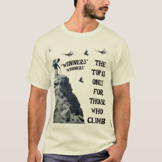 もっと進むよう自分を押し進める Tシャツ