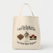 もっと野菜トートバッグが必要 トートバッグ (正面)