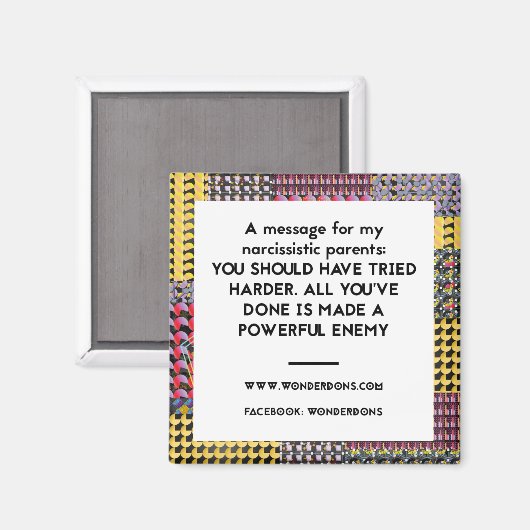 もっと頑張るべきだった冷蔵庫用マグネット マグネット (正面/裏面)