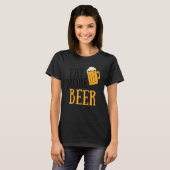 もっと食べのビール飲み酒Alcoumor Pun Tee Tシャツ (正面フル)