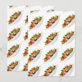 もっと食べの植物の生鮮サラダ動機レタリング アドバイスカード (正面/裏面)