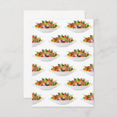 もっと食べの植物の生鮮サラダ動機レタリング エンクロージャーカード (正面/裏面)