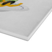 もっと食べの植物の生鮮サラダ動機レタリング カッティングボード (角)