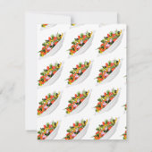 もっと食べの植物の生鮮サラダ動機レタリング カード (裏面)