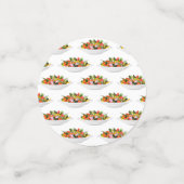 もっと食べの植物の生鮮サラダ動機レタリング コンフェッティ (スモール正面)