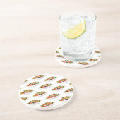 もっと食べの植物の生鮮サラダ動機レタリング コースター (側面)