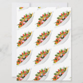 もっと食べの植物の生鮮サラダ動機レタリング シーズンカード (裏面)