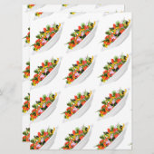 もっと食べの植物の生鮮サラダ動機レタリング シーズンカード (正面/裏面)