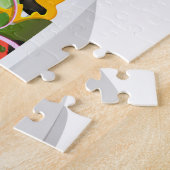 もっと食べの植物の生鮮サラダ動機レタリング ジグソーパズル (側面)