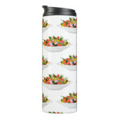 もっと食べの植物の生鮮サラダ動機レタリング タンブラー (回転右)