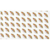 もっと食べの植物の生鮮サラダ動機レタリング テーブルクロス (正面(横))