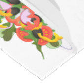 もっと食べの植物の生鮮サラダ動機レタリング テーブルクロス (アングル)