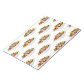 もっと食べの植物の生鮮サラダ動機レタリング ノートパッド (アングル)