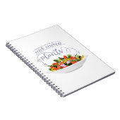 もっと食べの植物の生鮮サラダ動機レタリング ノートブック (右側)