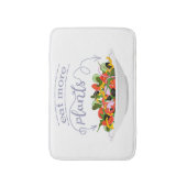 もっと食べの植物の生鮮サラダ動機レタリング バスマット (正面縦)