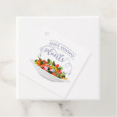 もっと食べの植物の生鮮サラダ動機レタリング フェイバータグ (インサイチュ)