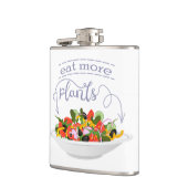 もっと食べの植物の生鮮サラダ動機レタリング フラスク (左)