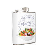 もっと食べの植物の生鮮サラダ動機レタリング フラスク (右)