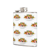 もっと食べの植物の生鮮サラダ動機レタリング フラスク (左)