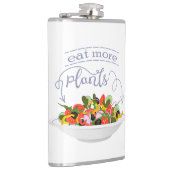 もっと食べの植物の生鮮サラダ動機レタリング フラスク (右)