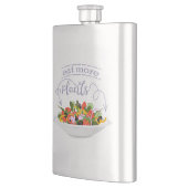 もっと食べの植物の生鮮サラダ動機レタリング フラスク (左)