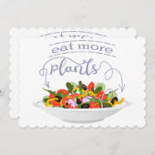 もっと食べの植物の生鮮サラダ動機レタリング プログラム (正面/裏面)