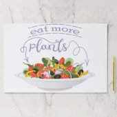 もっと食べの植物の生鮮サラダ動機レタリング ペーパーパッド (インサイチュ)