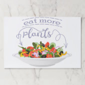 もっと食べの植物の生鮮サラダ動機レタリング ペーパーパッド (正面)