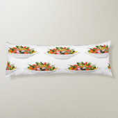 もっと食べの植物の生鮮サラダ動機レタリング ボディピロー (裏面)